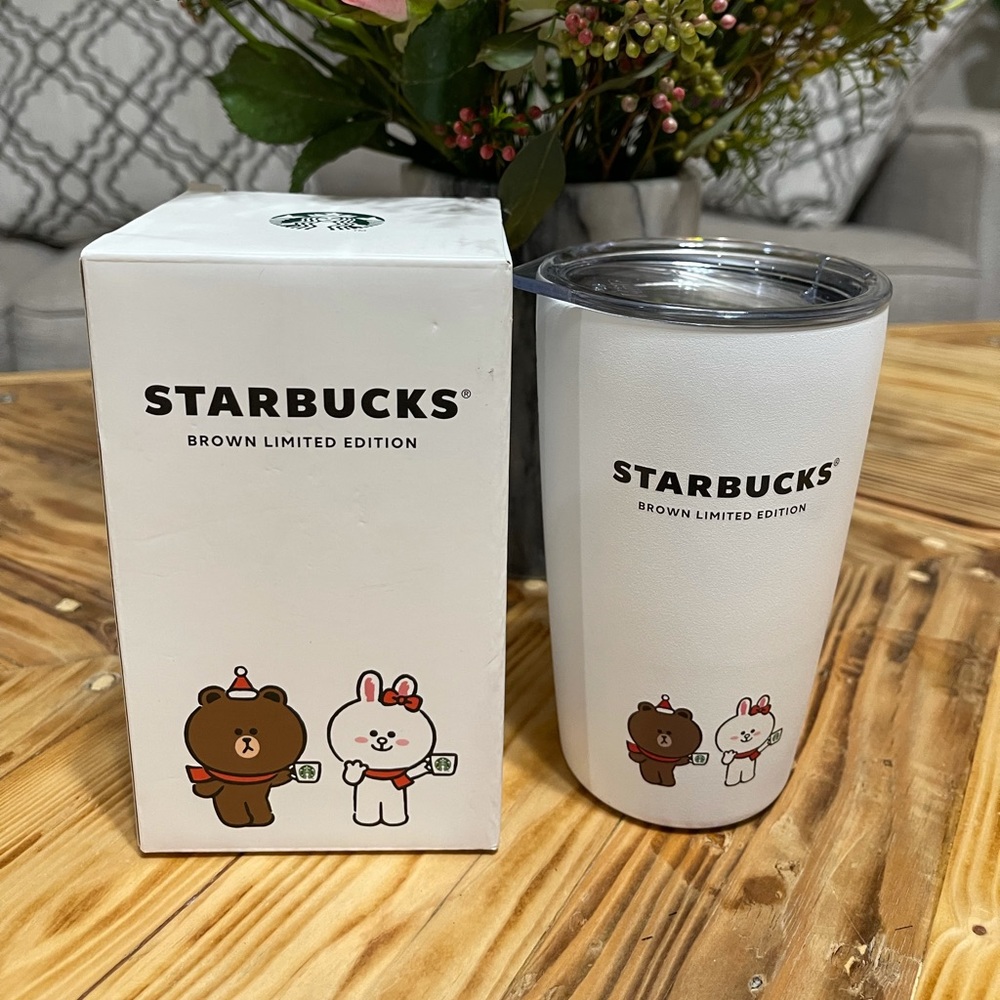 Starbucks Line Friends Cony White Tumbler 12 oz